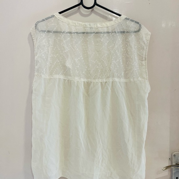 American eagle Off white georgette top - Picture 11 of 16